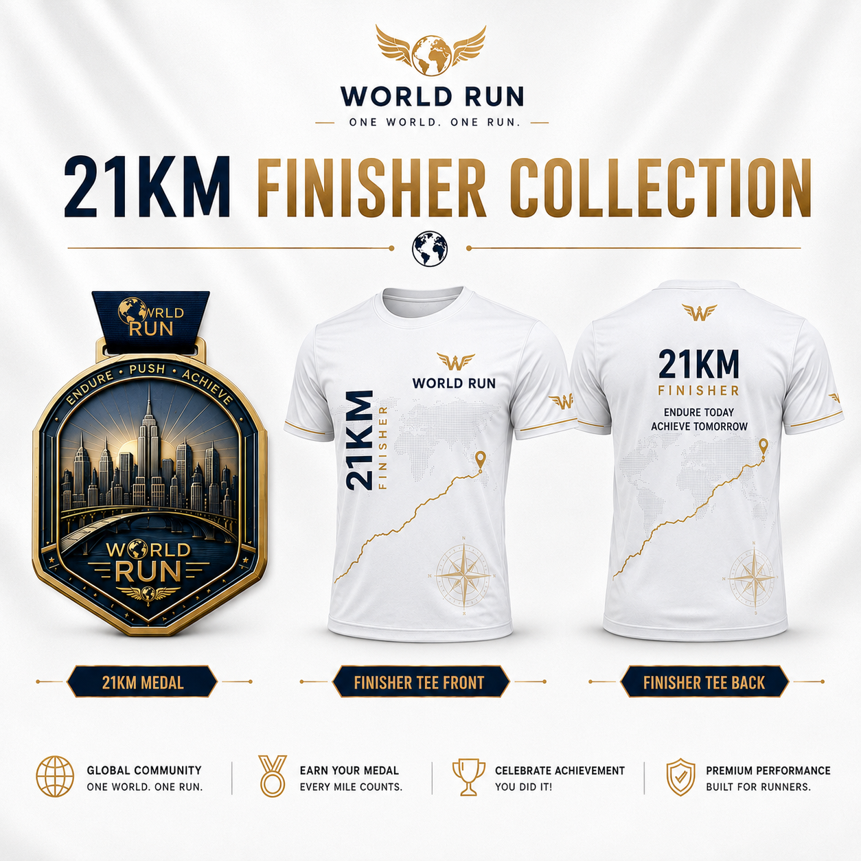 World Run 2026 — 21KM Half Marathon Virtual Challenge